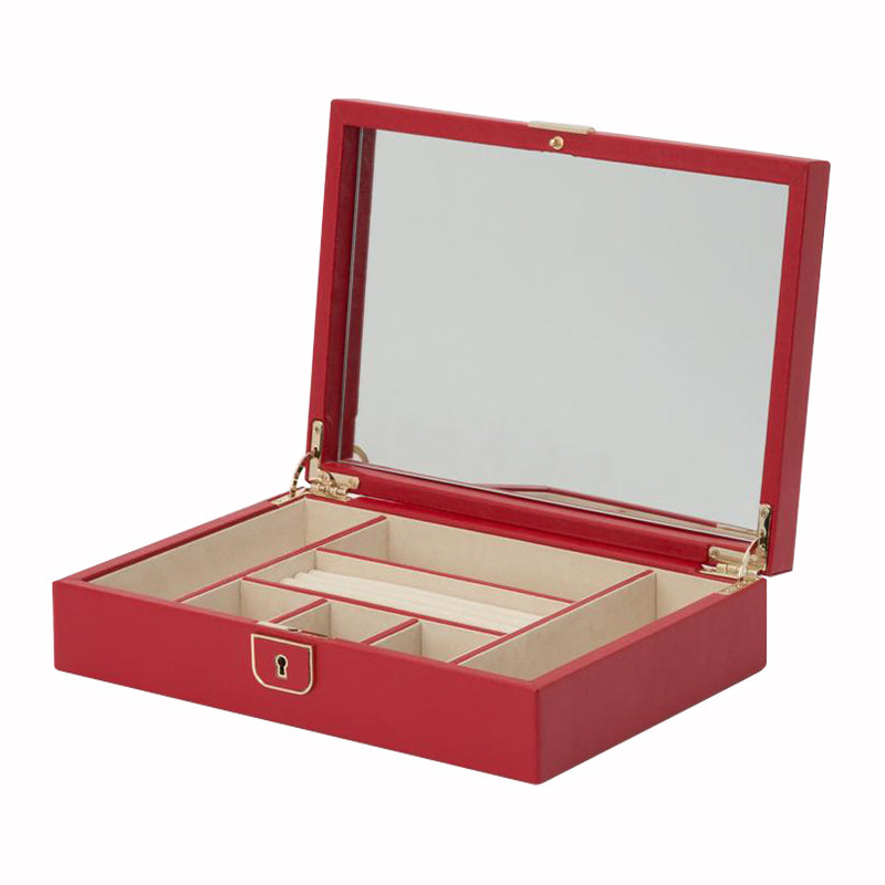 Wolf Jewellery Box Palermo Medium Red - Red