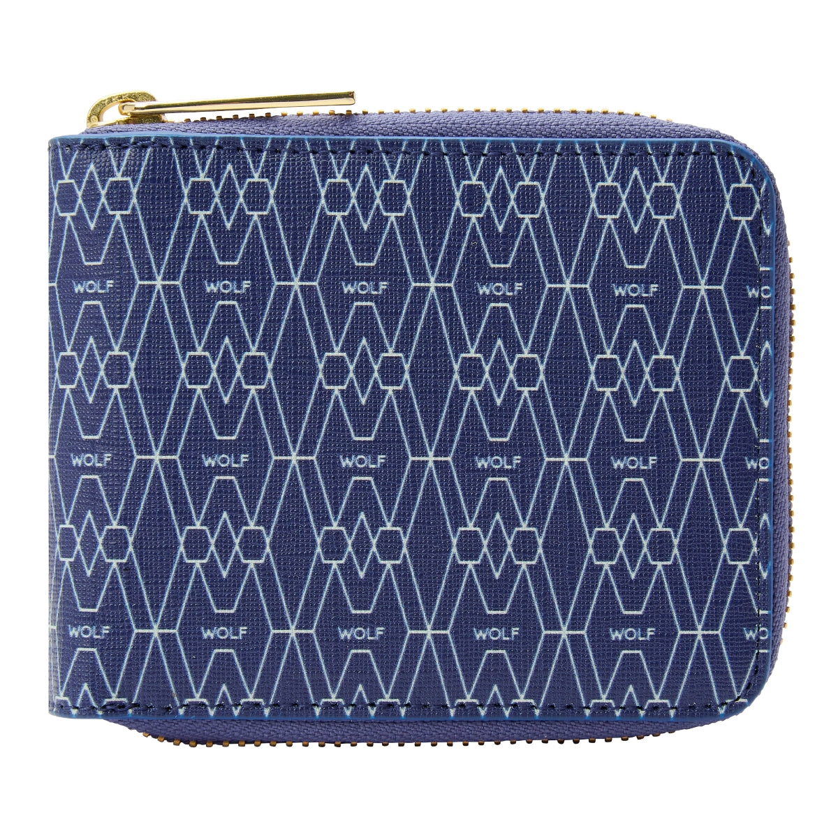 Wolf Signature Vegan Collection Blue Range Zip Around Wallet - Blue