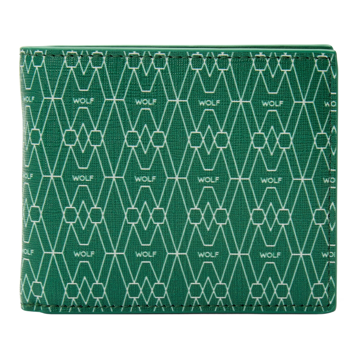 Wolf Signature Vegan Collection Green Billfold Coin Wallet - Green