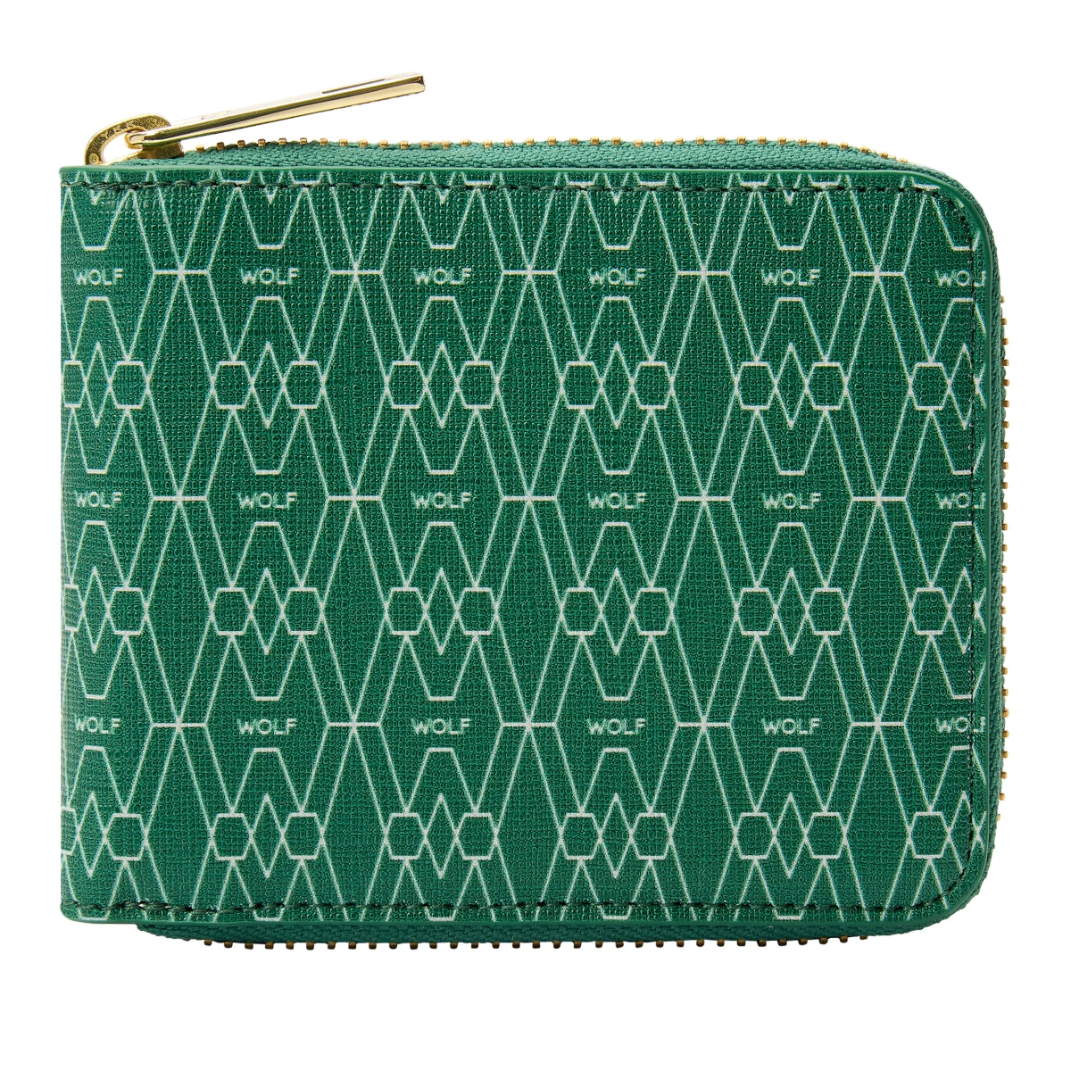 Wolf Signature Vegan Collection Green Range Zip Around Wallet - Green