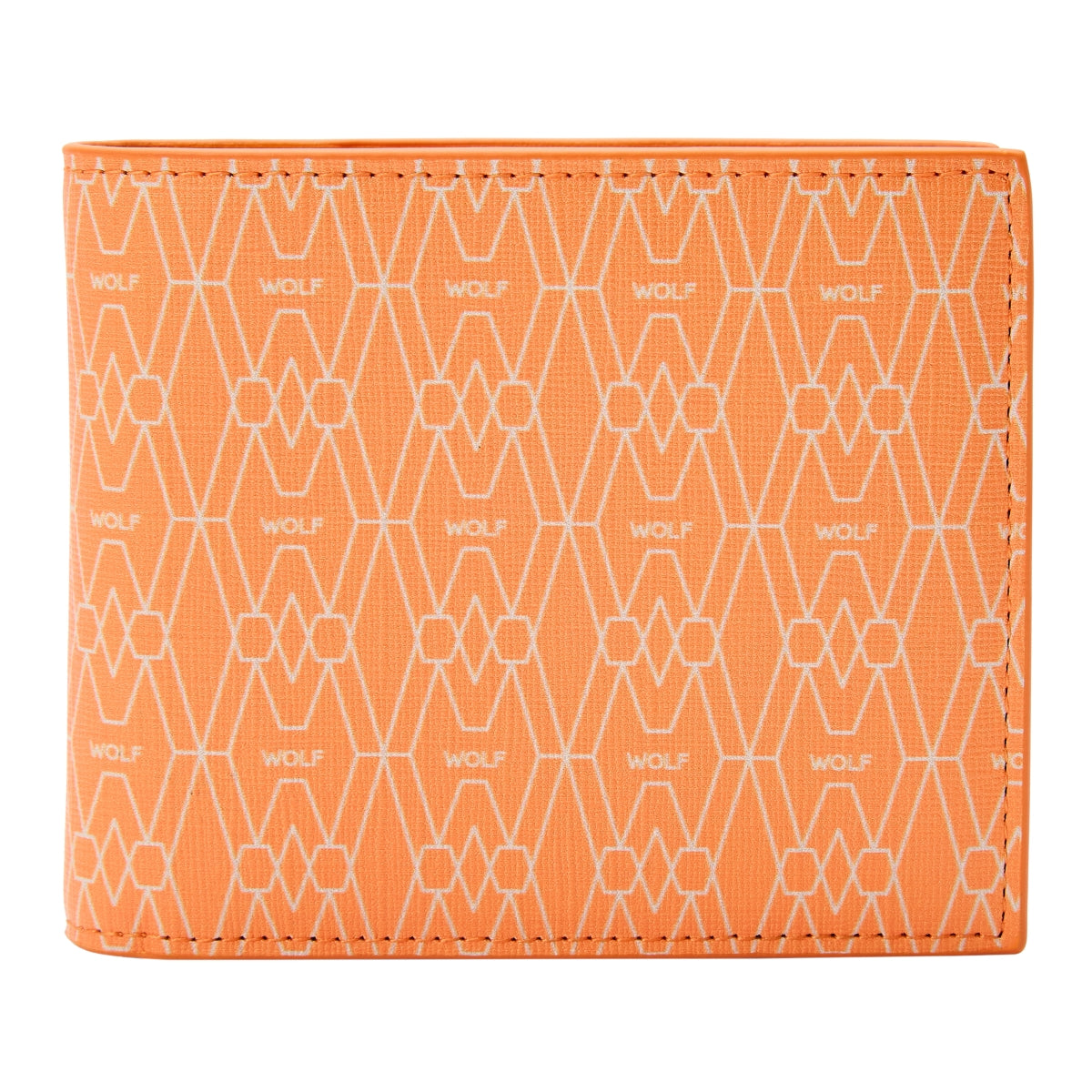 Wolf Signature Vegan Collection Orange Billfold Coin Wallet - Orange