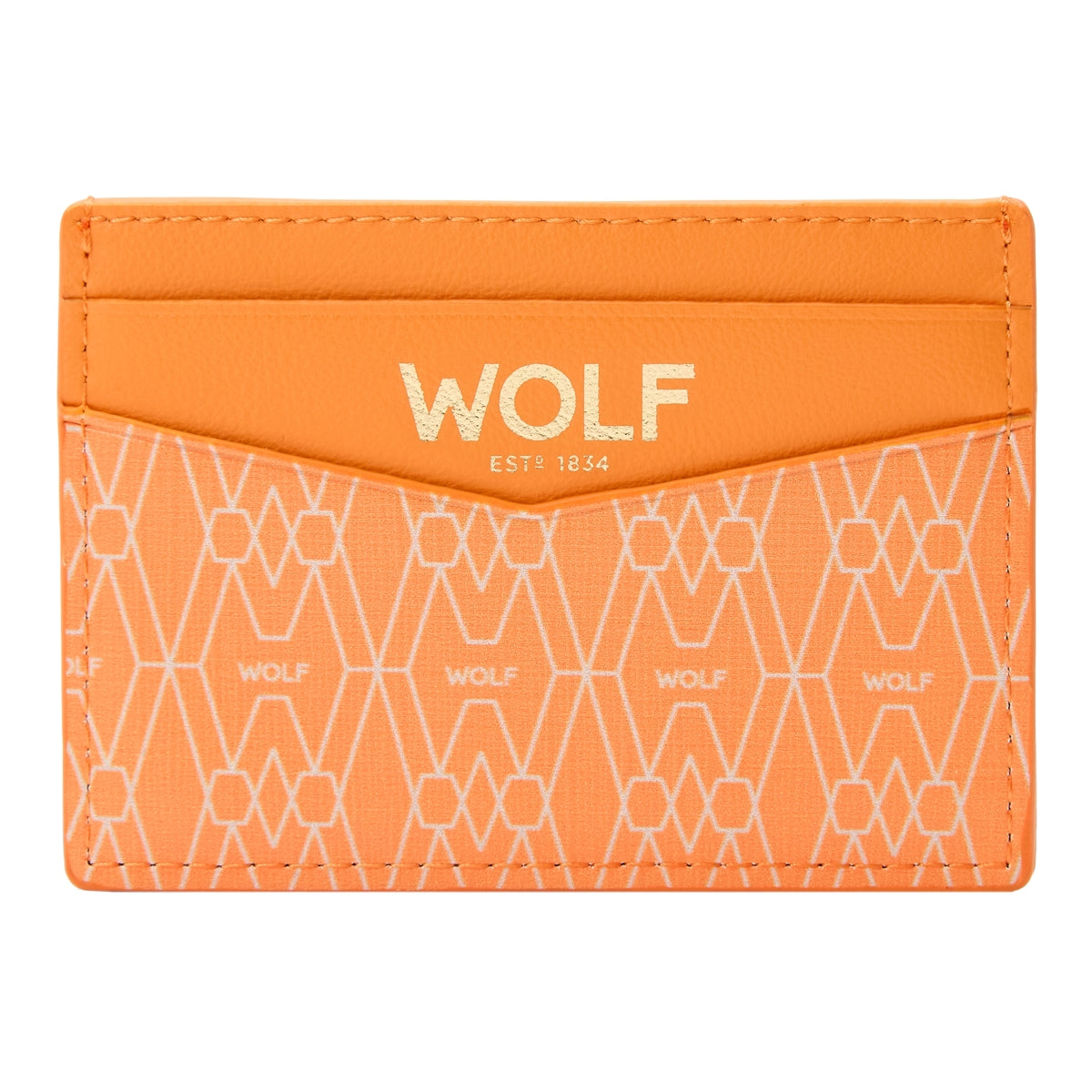 Wolf Signature Vegan Collection Orange Cardholder - Orange