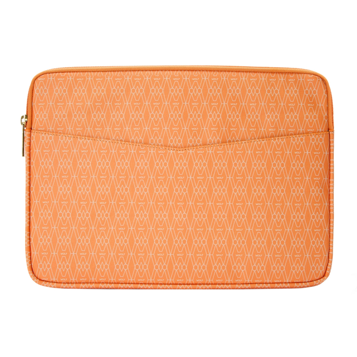 Wolf Signature Vegan Collection Orange Laptop Zip Case - Orange