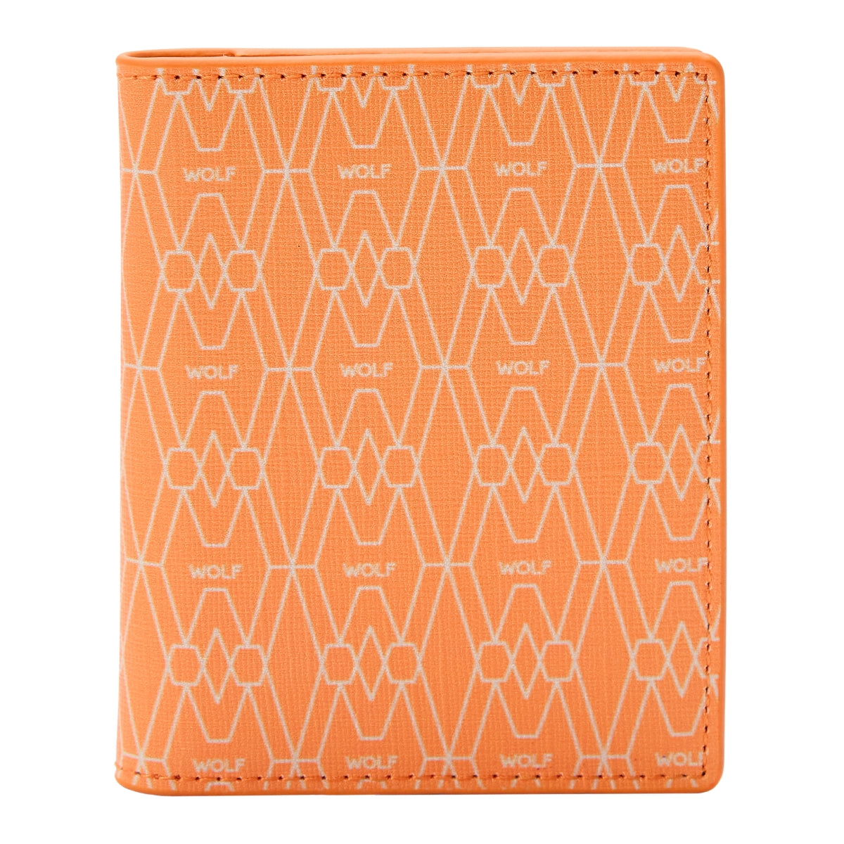 Wolf Signature Vegan Collection Orange Range Id Card Case - Orange