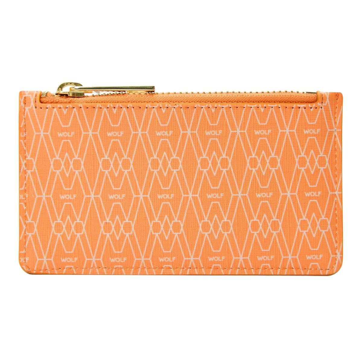 Wolf Signature Vegan Collection Orange Range Zip Case - Orange