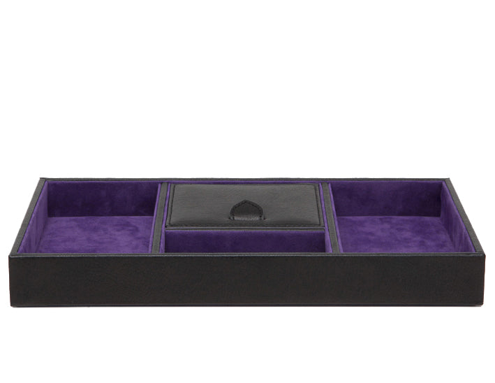 Wolf Valet Tray Blake Black Purple - Black