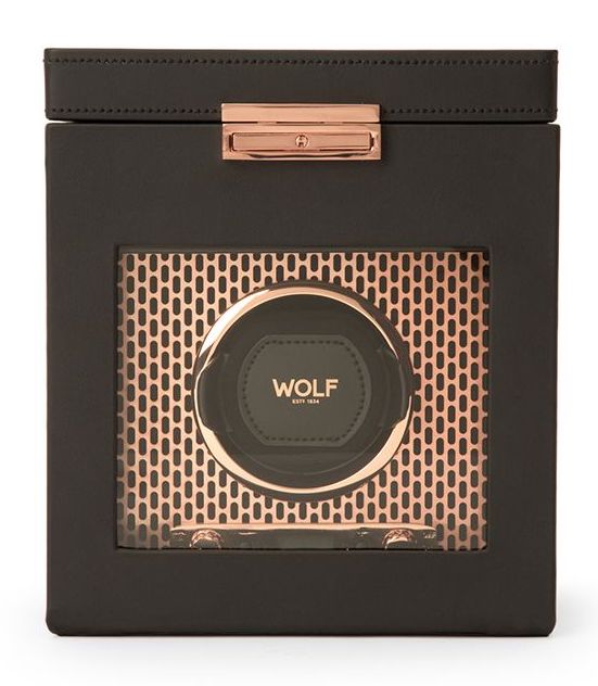 Wolf Watch Winder Axis Single With Storage Copper