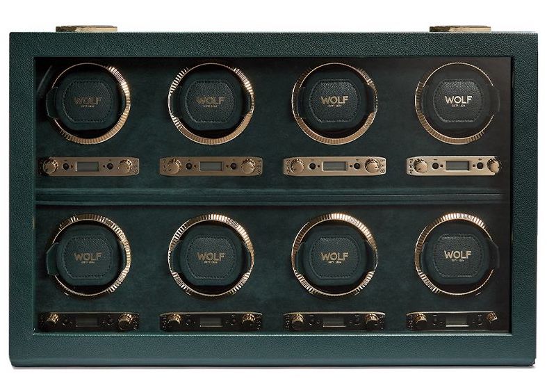 Wolf Watch Winder British Racing Green 8 Piece