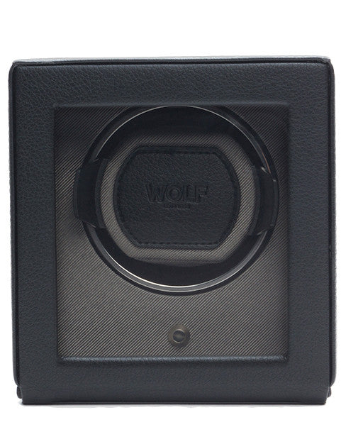 Wolf Watch Winder Cubs Single With Cover Black