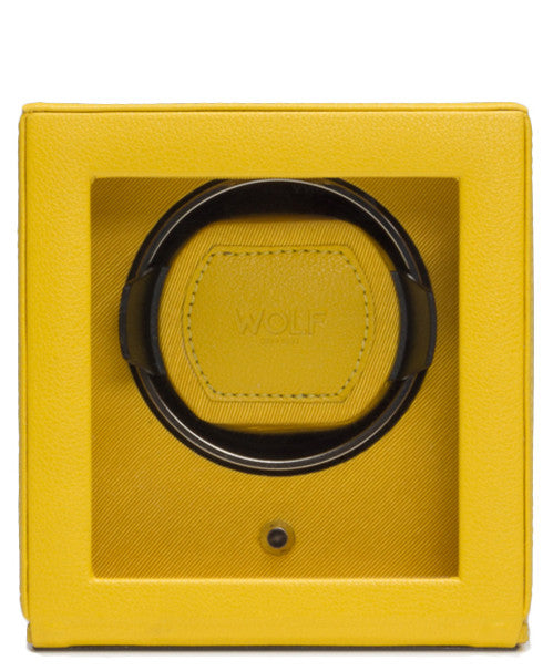 Wolf Watch Winder Cubs Single With Cover Yellow