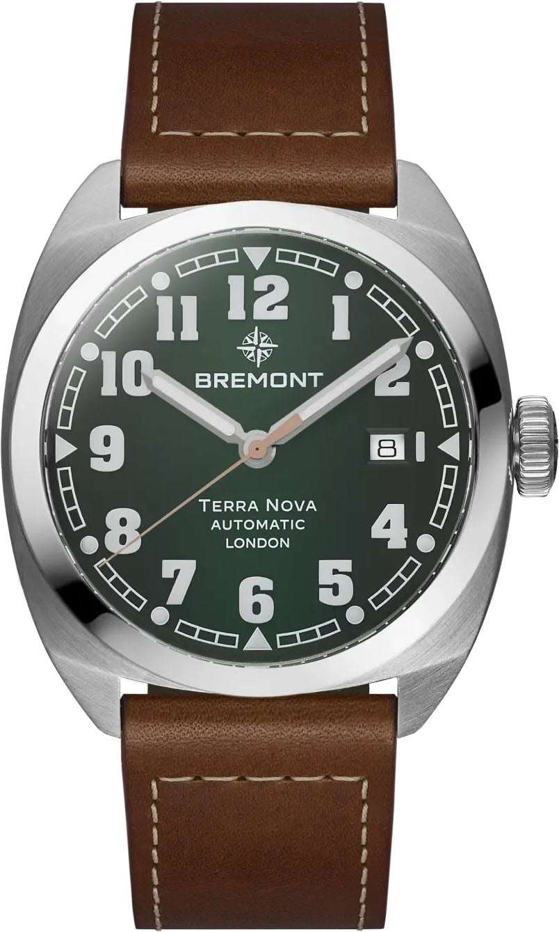 Bremont Terra Nova 40.5 Date Green Leather