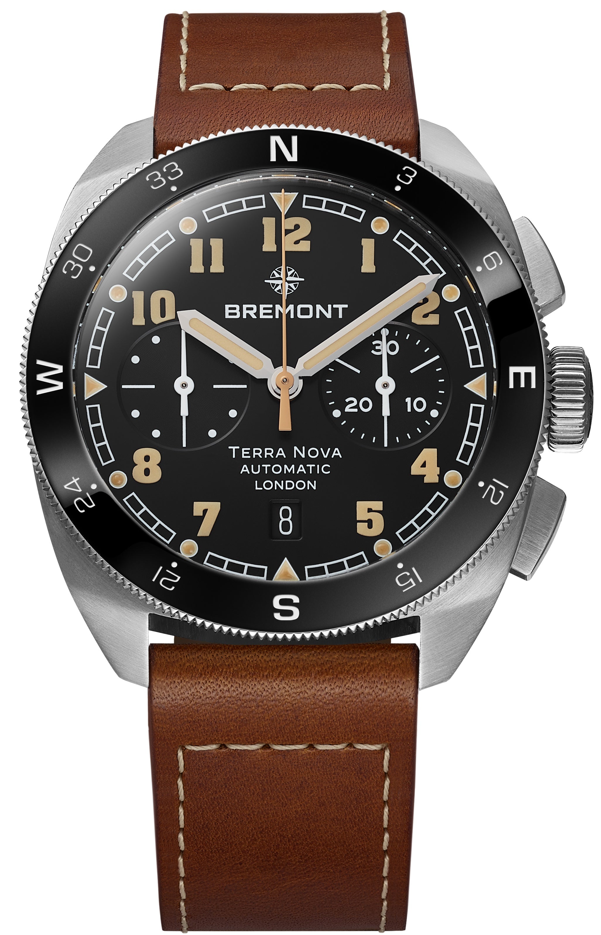 Bremont Terra Nova 42.5 Steel Chronograph Leather