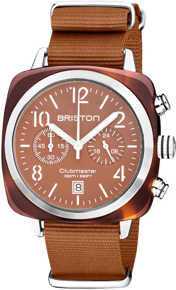 Briston Clubmaster Classic Chronograph Terracotta Caramel