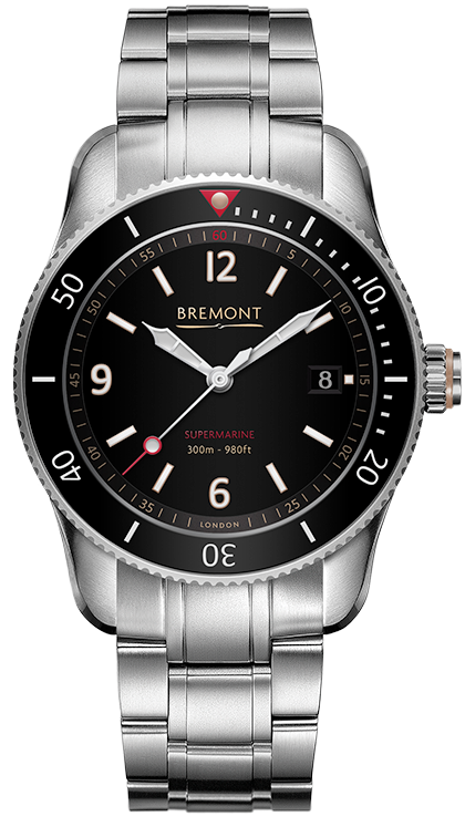 Bremont Watch Supermarine S300 Black Bracelet