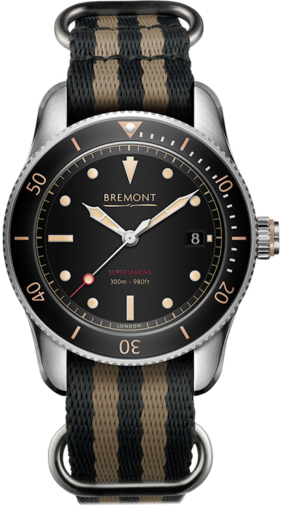 Bremont Watch Supermarine S301 Black Nato