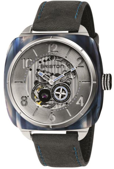 Briston Watch Streamliner Skeleton Blue Acetate