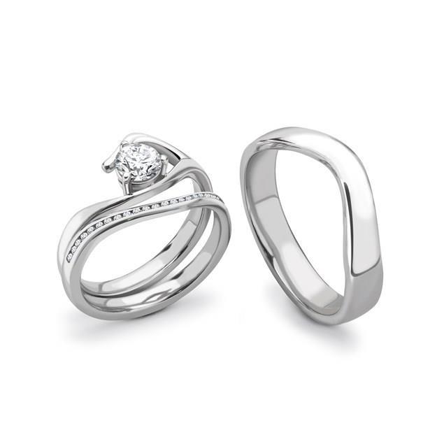 Rebecca Sellors Platinum Diamond Tri Set - Platinum