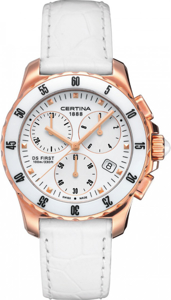 Certina Ds First Lady Ceramic Chrono Quartz