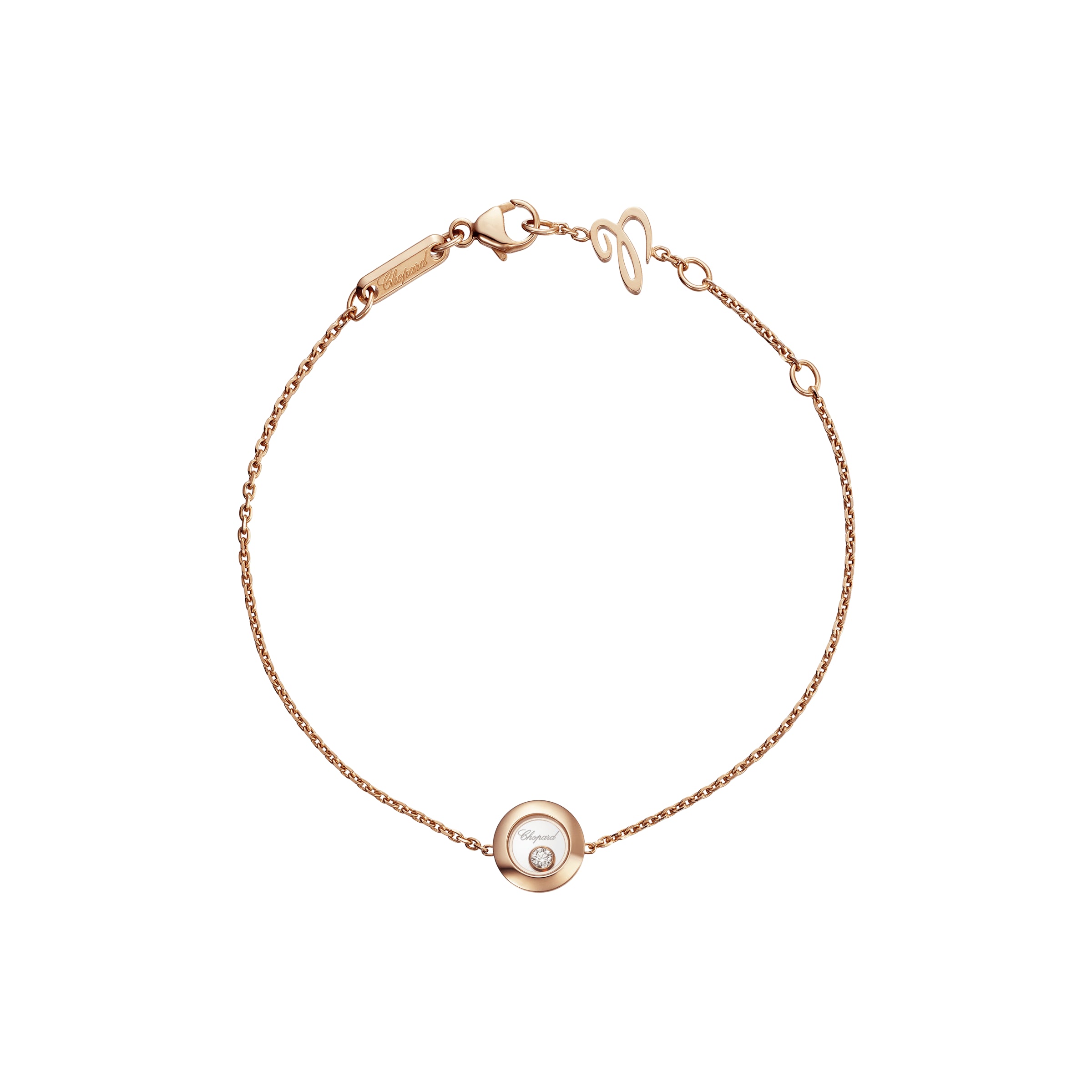 Chopard Happy Diamonds Icons 18ct Rose Gold Circle Bracelet