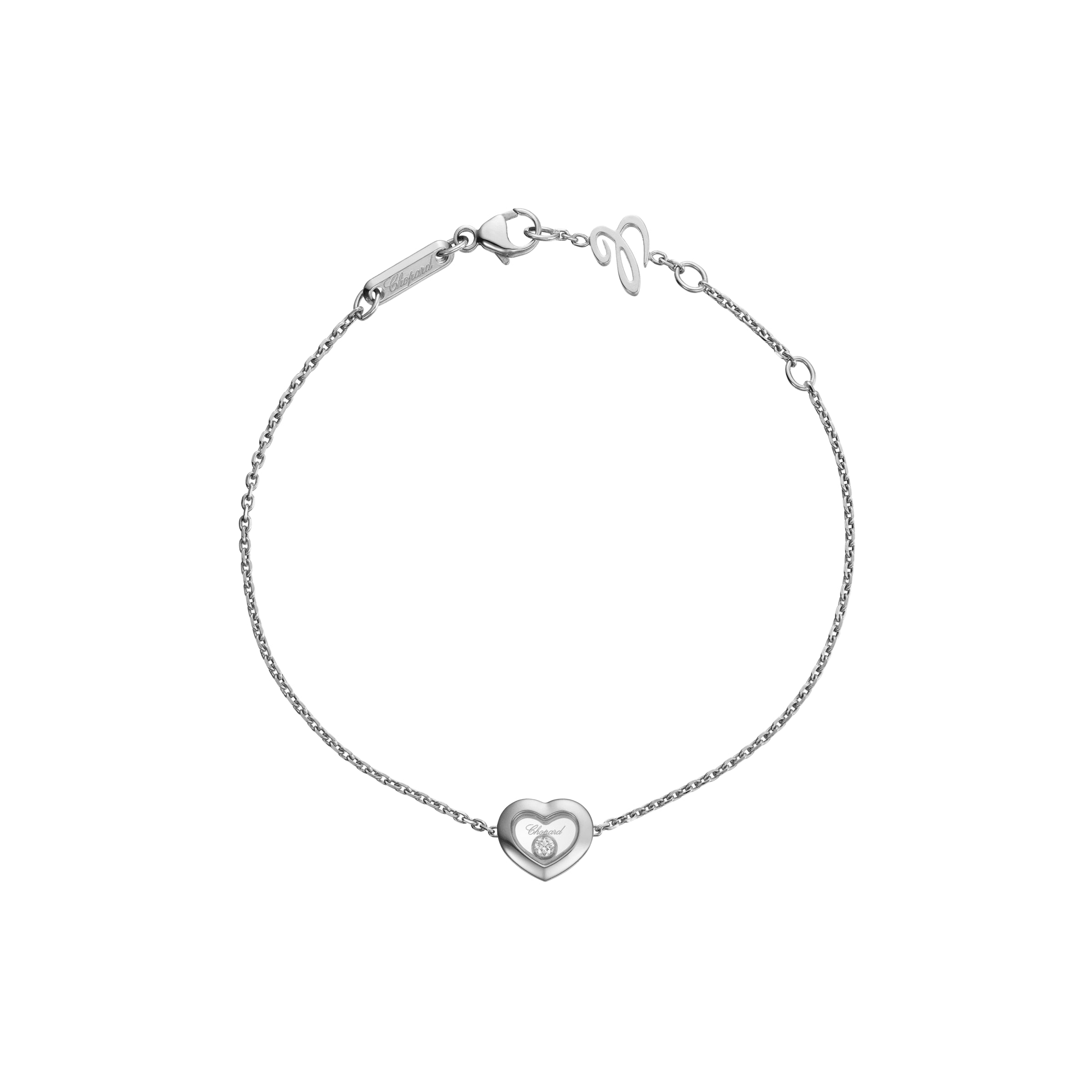 Chopard Happy Diamonds Icons 18ct White Gold Heart Bracelet