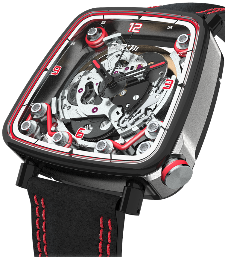 B.r.m. Ff39-40 Grey Titanium Black Pvd Red