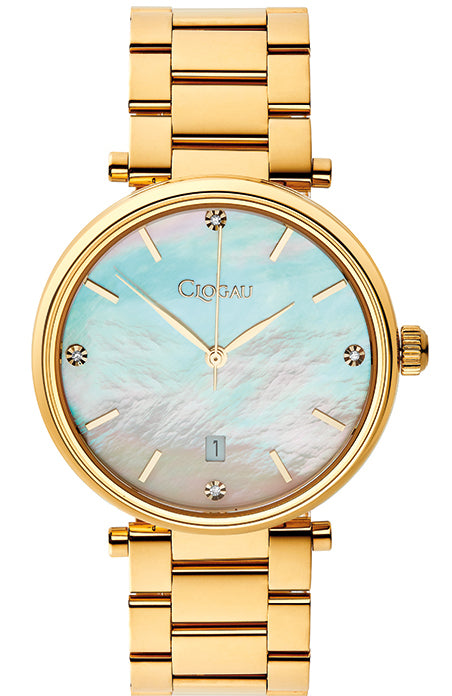 Clogau Watch Classic Mother Of Pearl Yellow Gold