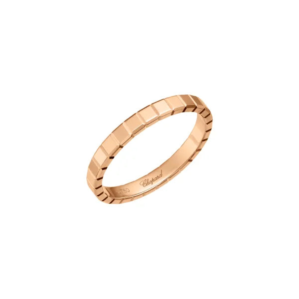 Chopard Ice Cube 18ct Rose Gold Slim Ring - 50