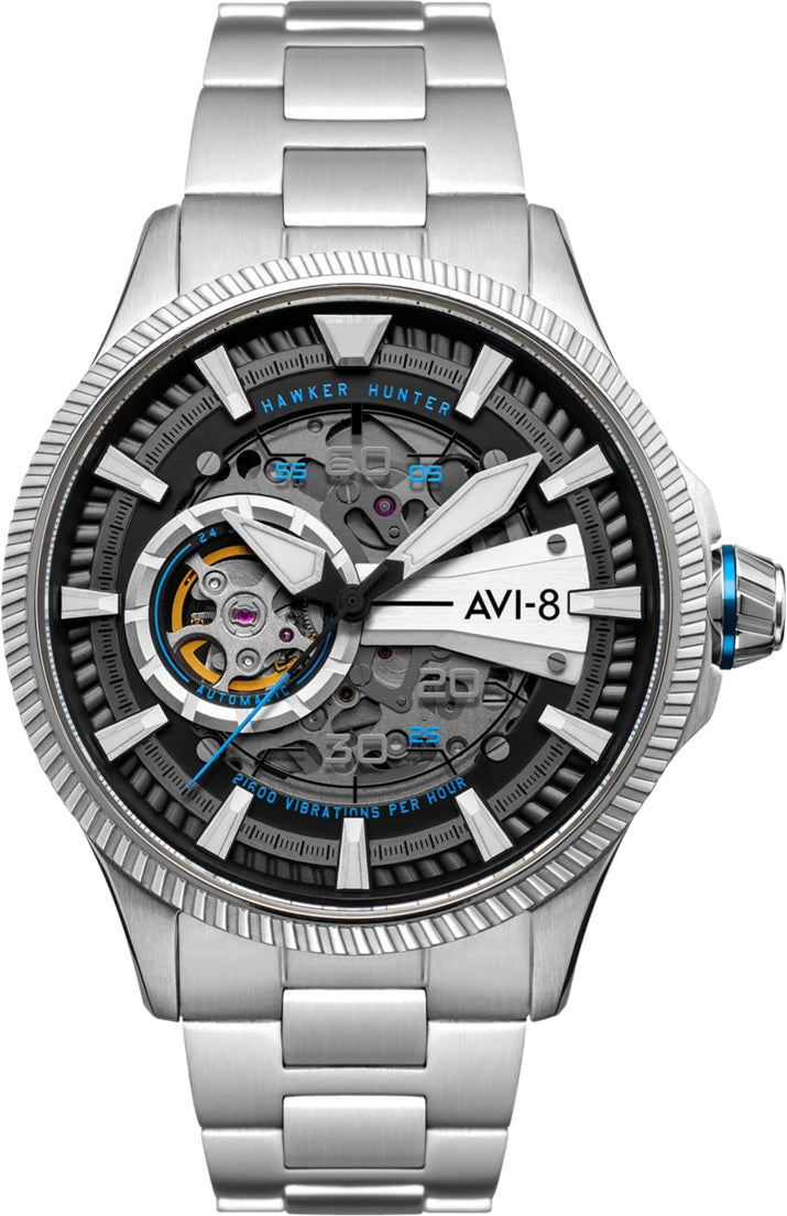 Avi-8 Watch Hawker Hunter Avon Automatic Blue Diamonds