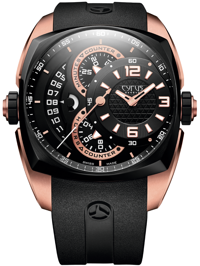 Cyrus Watch Klepcys Chronograph Rose GoldandBlack Dlc Steel Limited Edition