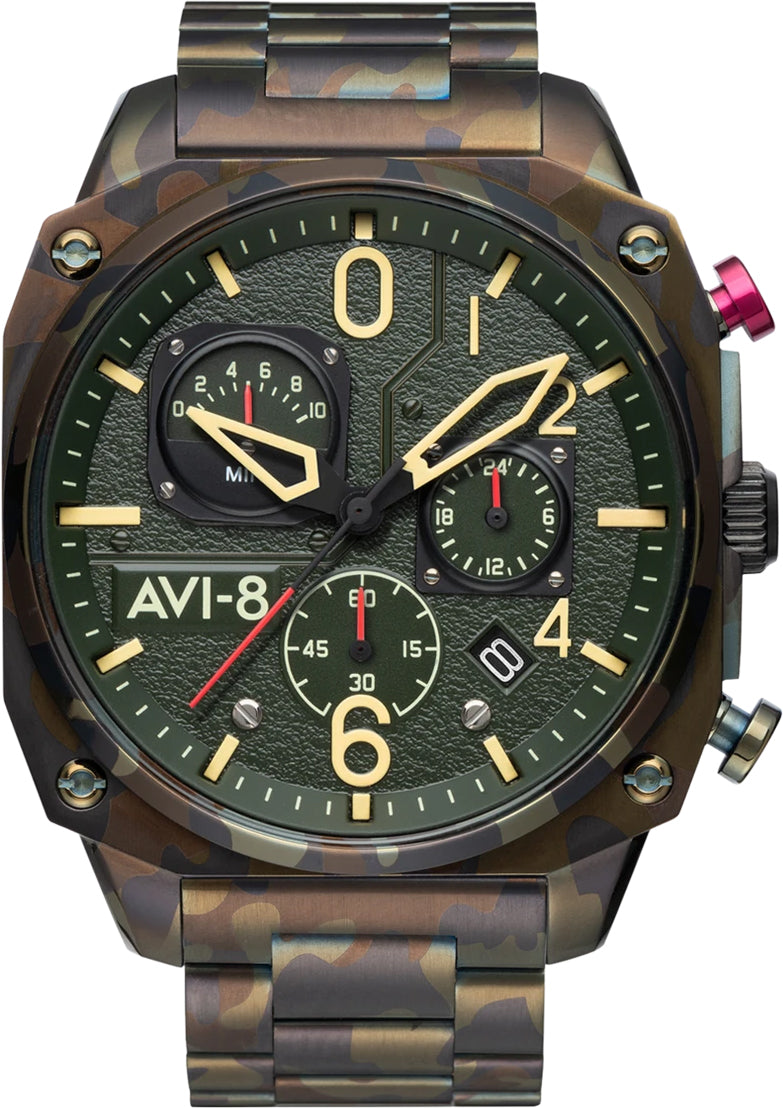 Avi-8 Watch Hawker Hunter Retrograde Chronograph Ground Camo