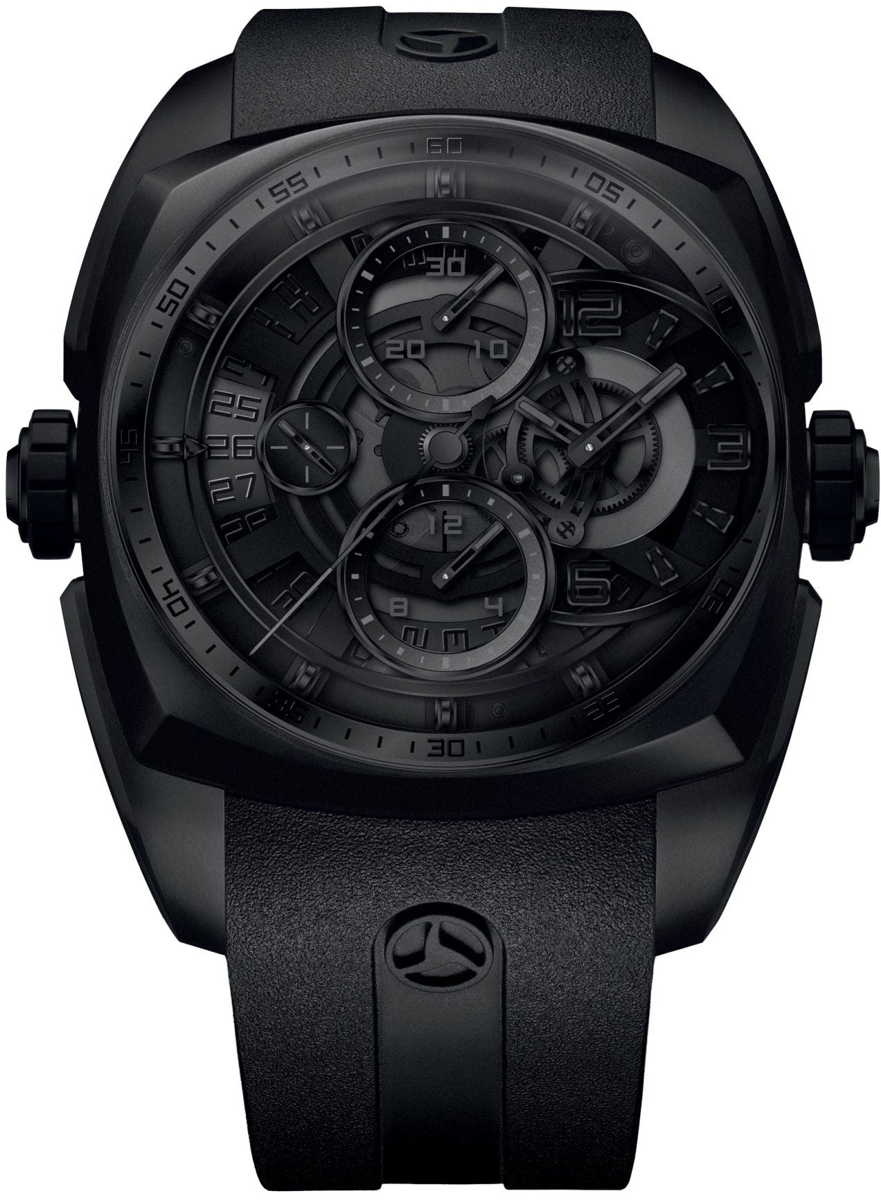 Cyrus Watch Klepcys Skeleton Chronograph Darkness Black Dlc Steel Limited Edition