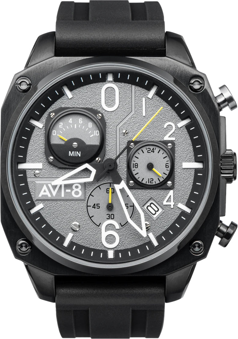 Avi-8 Watch Hawker Hunter Retrograde Chronograph Tactical Black