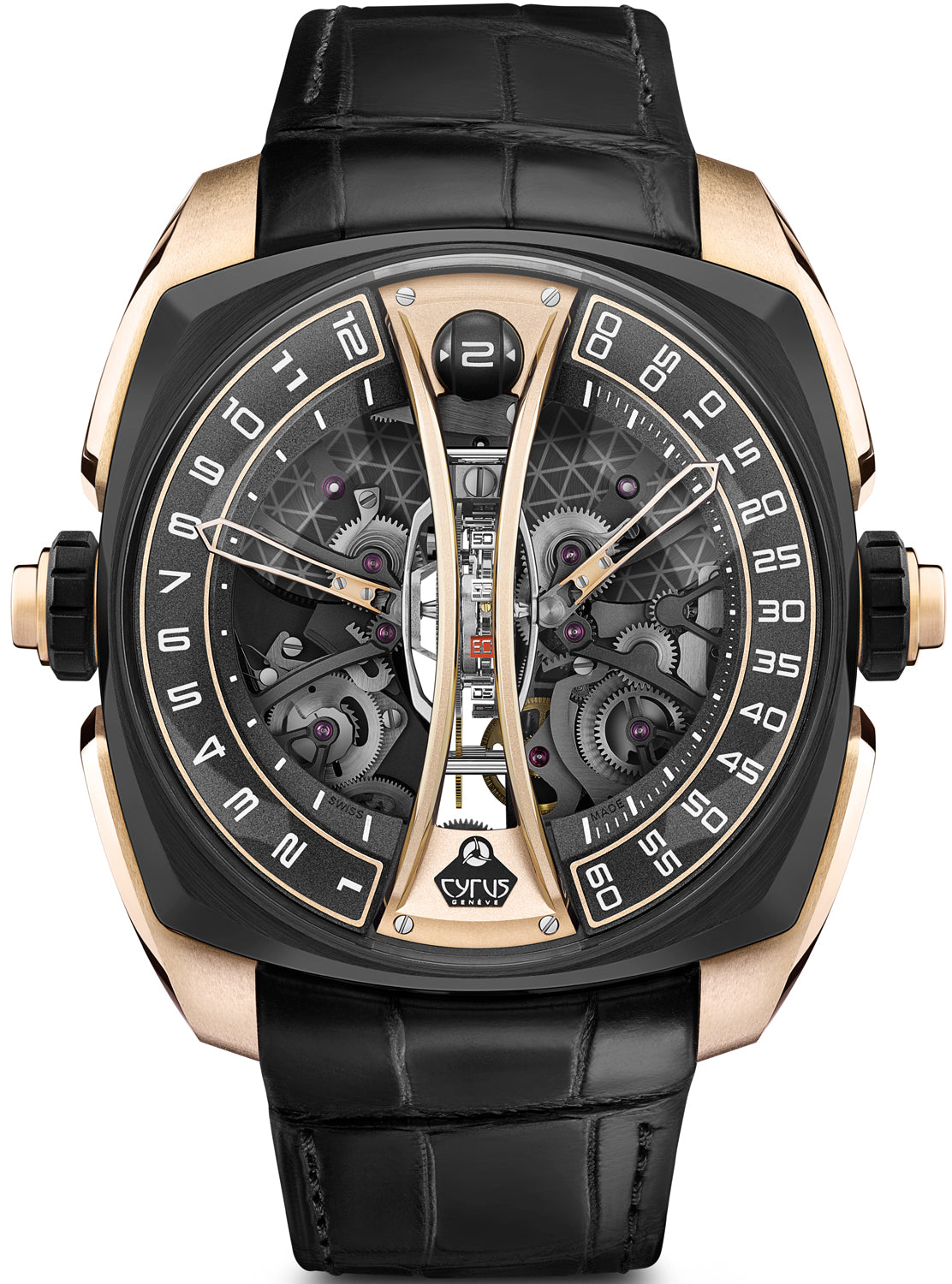 Cyrus Watch Klepcys Vertical Tourbillon Black Rose Gold Limited Edition