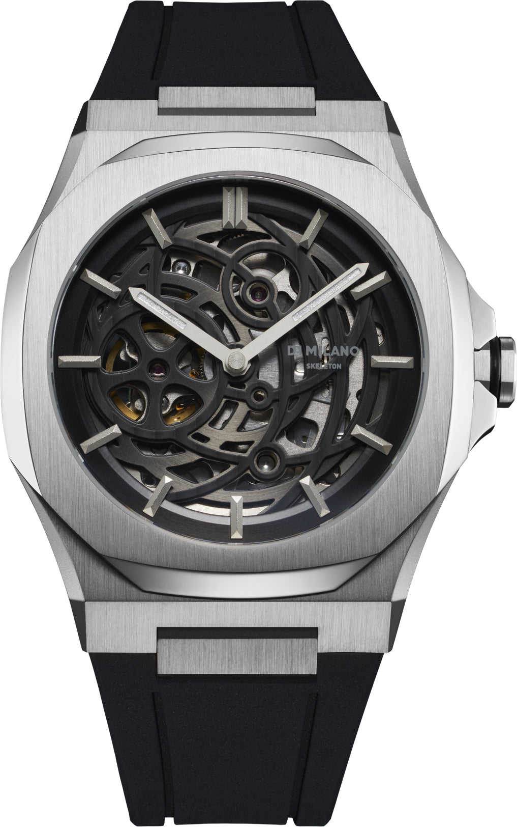 D1 Milano Watch Skeleton Silver