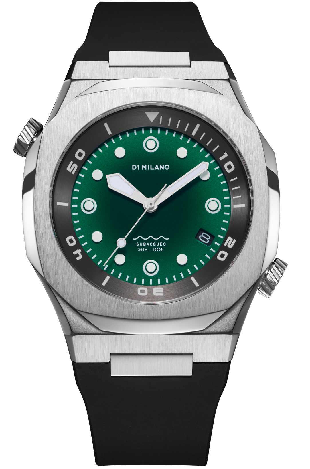 D1 Milano Watch Subacqueo Diver Deep Green