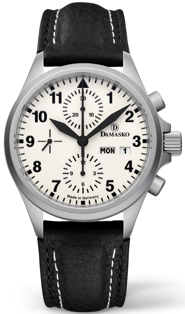 Damasko Watch Dc 57 Black Leather Pin