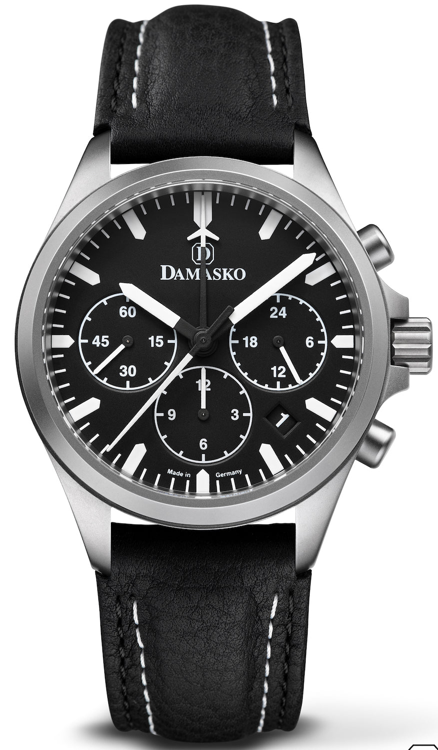 Damasko Watch Dc 76 Leather With Double Stitch Pin Buckle