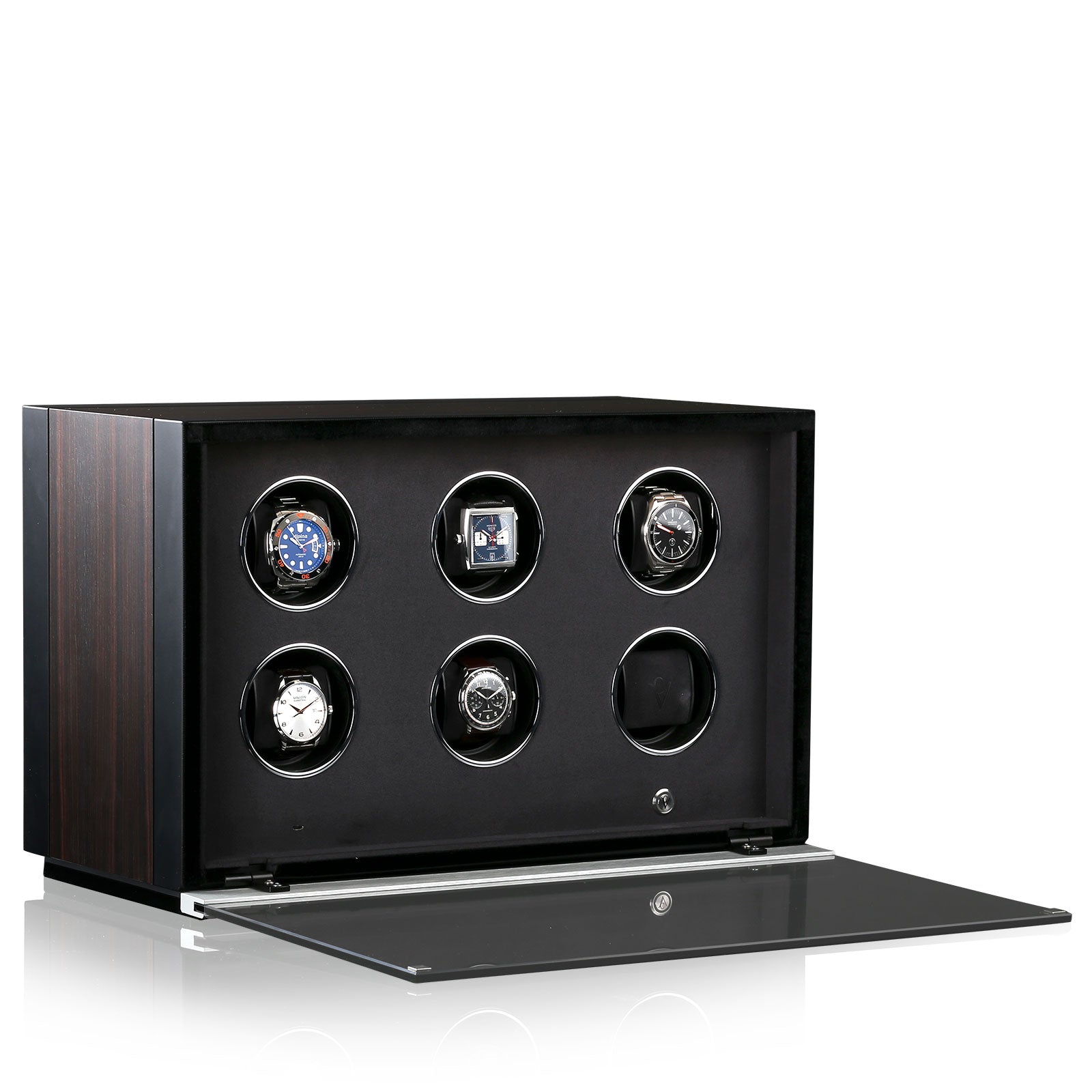 Chronovision Watch Winder Ambiance Vi Ebony Silk Black Silk