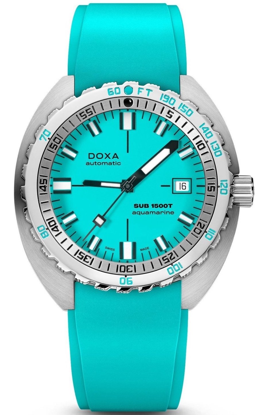 Doxa Watch Sub 1500t Aquamarine Rubber