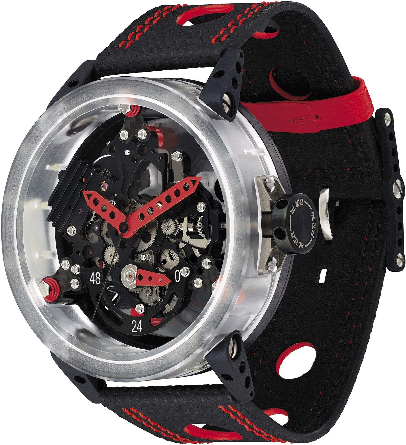 B.r.m Watch R-50 Makrolon Red Hands