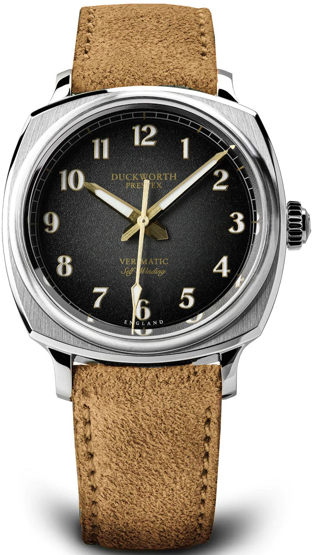Duckworth Prestex Watch Verimatic 39mm Black Fume Beige Limited Edition