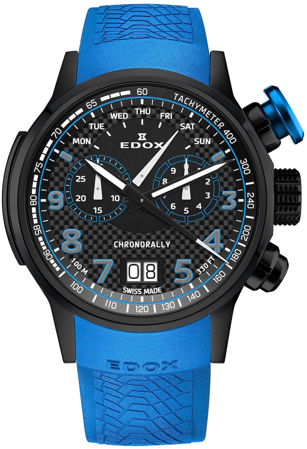 Edox Watch Chronorally Chronograph