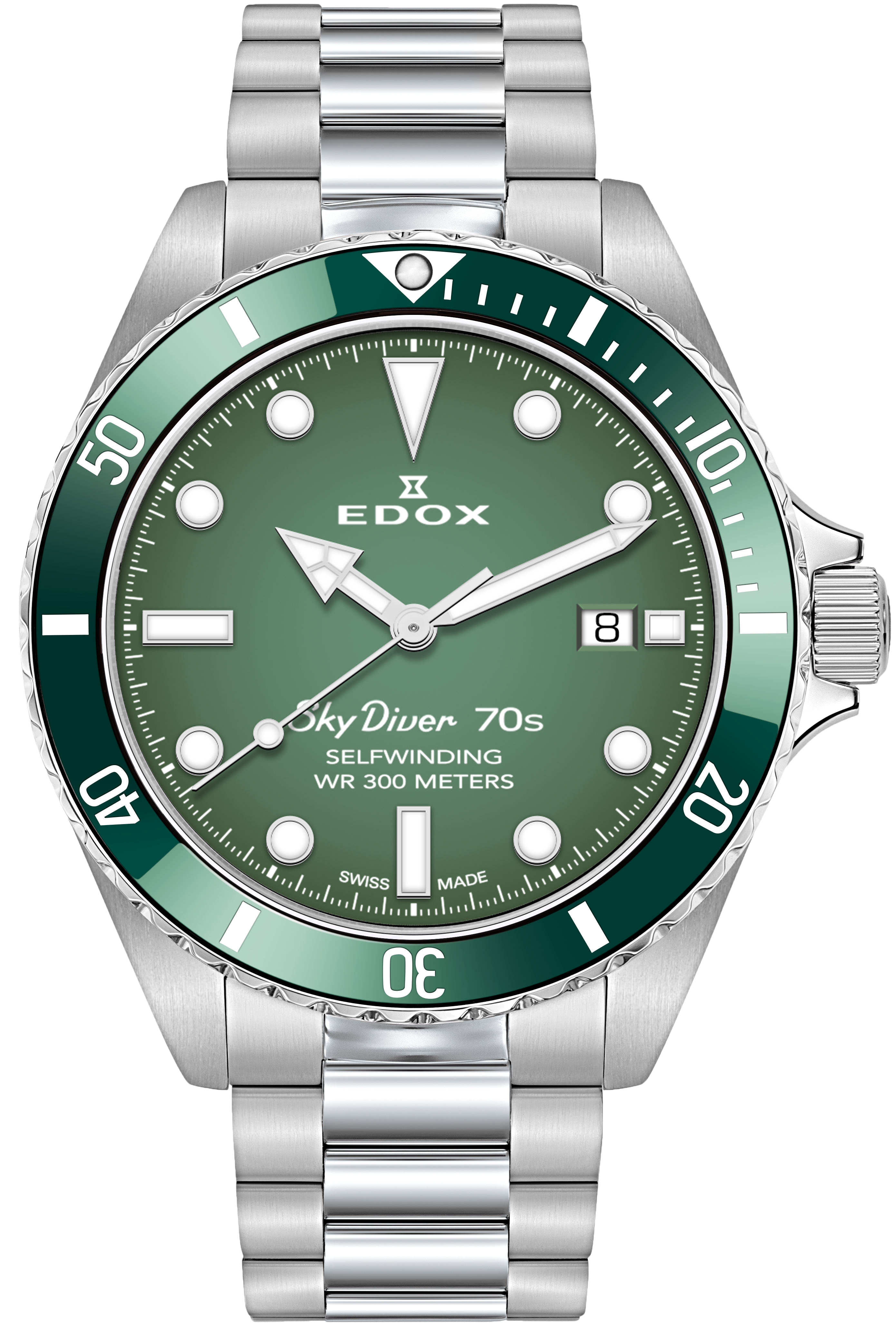 Edox Watch Skydiver 70s Date Automatic