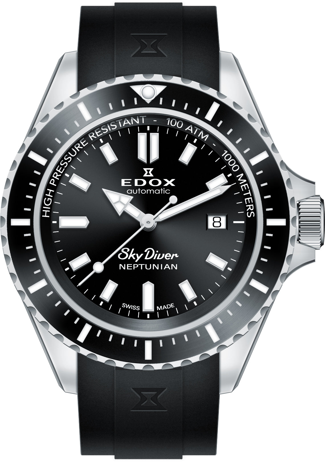 Edox Watch Skydiver Neptunian Automatic 3 Hands