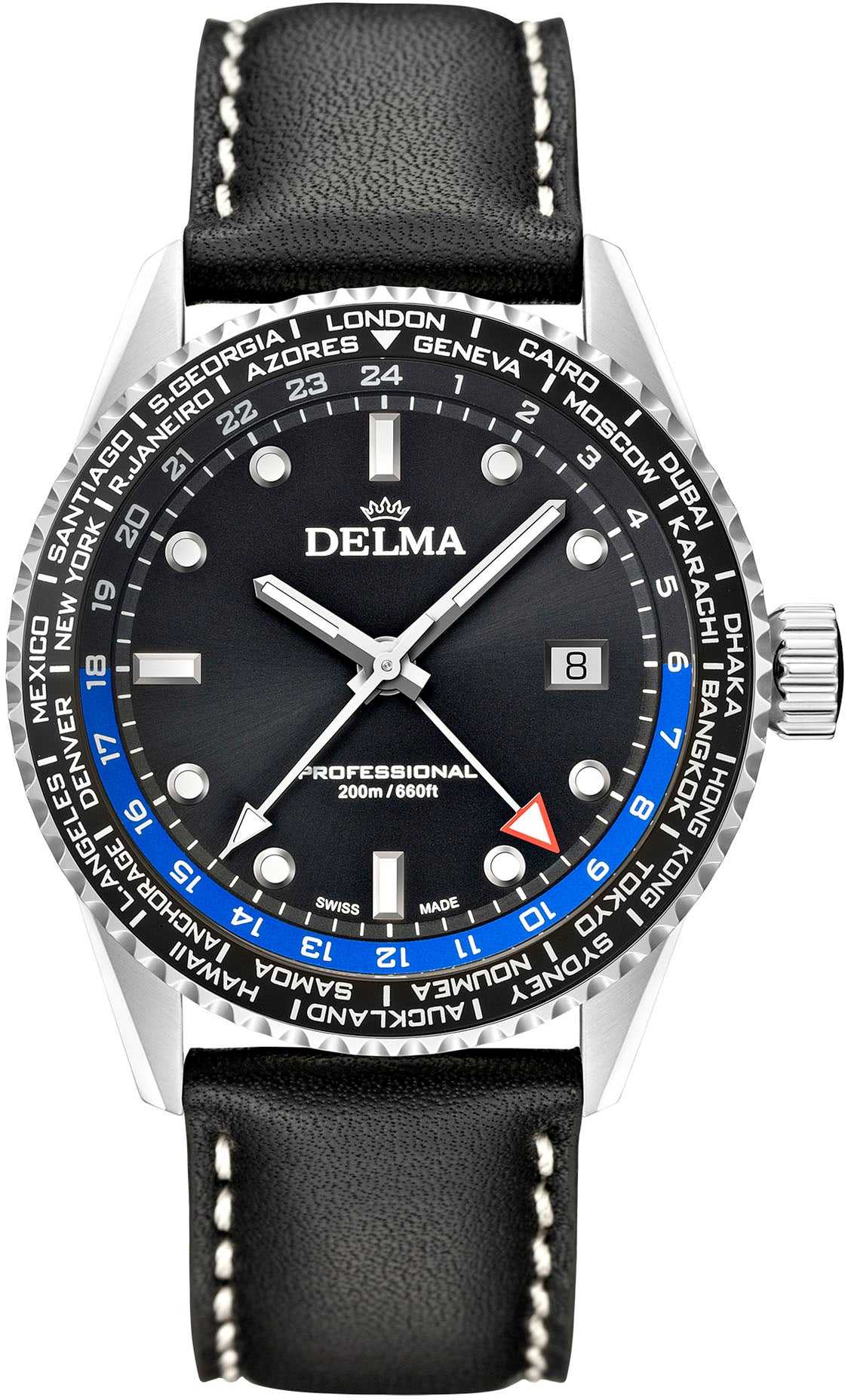 Delma Cayman World Timer Quartz