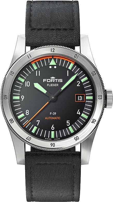 Fortis Watch Flieger F-39 Automatic On Aviator Strap