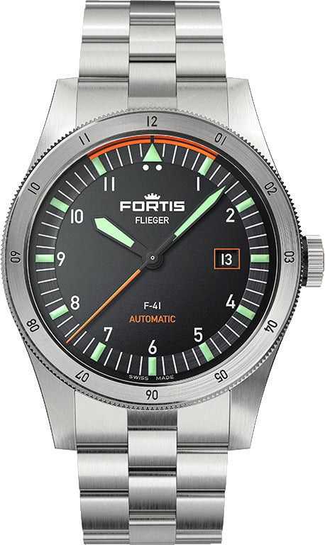 Fortis Watch Flieger F-41 Automatic On Block Bracelet