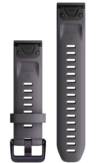 Garmin Watch Band Quickfit 20 Shale Grey/amethyst Hardware