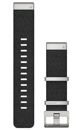 Garmin Watch Band Quickfit 22 Jacquard Weave Black Nylon