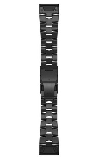 Garmin Watch Band Quickfit 26 Vented Titanium Bracelet Carbon Grey Dlc Coating